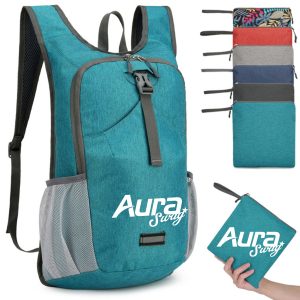 Lightweight Foldable Travel Backpack W/ Zipper Side Pocket