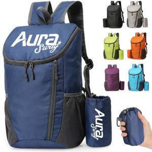 Travel Foldable Backpack W/ Storage Pouch