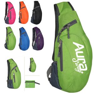 Foldable Lightweight Sling Backpack W/ Multi-Pocket Design