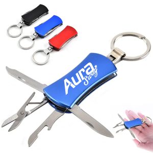 Multi-Tool Keychain with Bottle Opener and Knife
