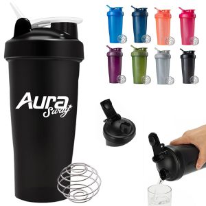 Shaker Bottle with Stainless Steel Mixing Ball