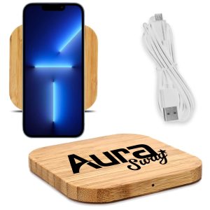 Eco-Friendly Bamboo Wireless Charger Pad