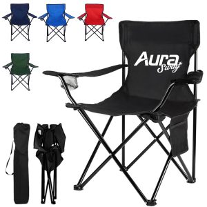 Outdoor Folding Chair with Cup Holder