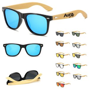 Eco-Friendly Sunglasses with Bamboo Frame