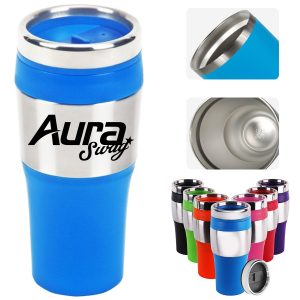 16 OZ Stainless Steel Travel Mug with Lid