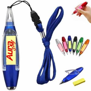 Multi Functional Lanyard Pen with Sticky Notes