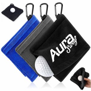 Golf Towel with Carabiner Clips