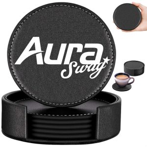 PU Leather Coaster Set