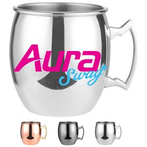 18oz Stainless Steel Moscow Mule Mug with Handle