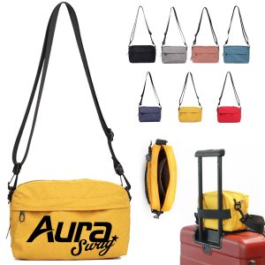 Travel Crossbody Bag with Luggage Strap