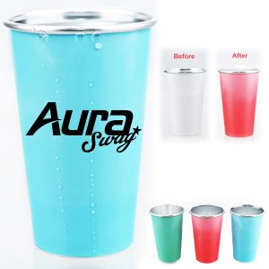 16oz Aluminum Cold Color Changing Drink Cup