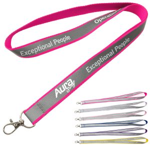 Reflective Lanyard with Safety Strip