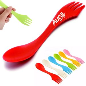 3-in-1 Plastic Cutlery Spoon