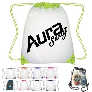 Clear PVC Drawstring Backpack