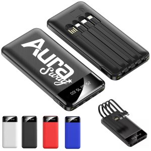 Protable Charger Power Bank W/ Multiple Charging Cables