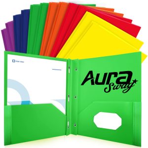 Custom Folder with Business Card Slot – Office School Use