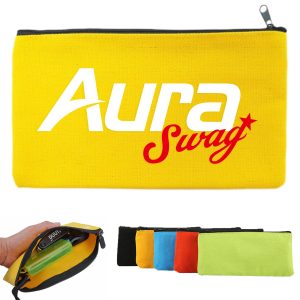 Canvas Zipper Pouch for Stationery & Everyday Essentials