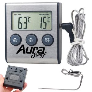 Digital Cooking Thermometer with Stainless Steel Probe