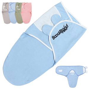 Cotton Baby Swaddle Wrap with Adjustable Closure