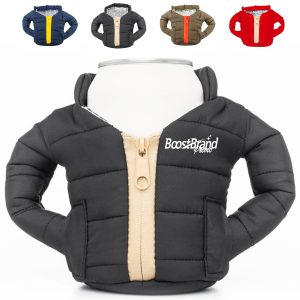 Puffy Jacket Can Cooler Sleeve