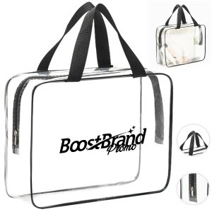 Clear PVC Zipper Travel Cosmetic Bag