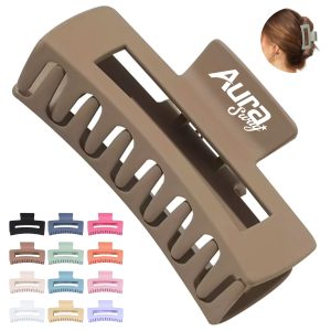 Trendy Large Matte Hair Claw Clip Secure and Stylish Hold