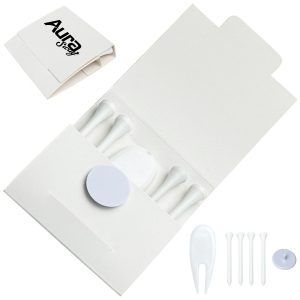 Custom Logo Golf Tee and Ball Marker Set in Eco-Friendly Box