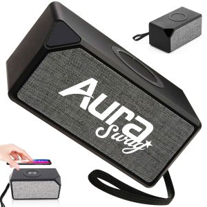 Desktop Bluetooth Speaker with Builtin Wireless Charging Pad