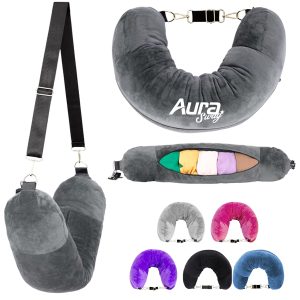 2-in-1 Stuffable Travel Pillow and Portable Storage Bag