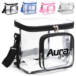 10L Durable Clear Crossbody Bag for Lunch