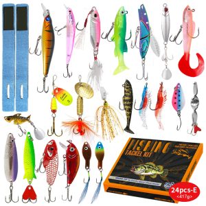 24-piece set Ultimate Fishing Lure Assortment Kit