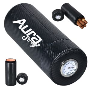 Carbon Fiber Pattern Cigar Tube Humidor
