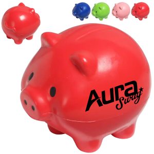 Pig-Shaped PU Stress Toy for Anti-Fatigue and Squeeze Relief