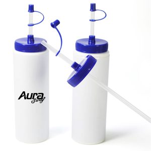 25Oz. Color-Changing Aluminum Sport Bottle with Straw