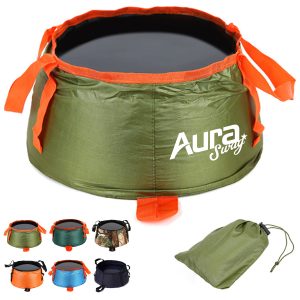 Collapsible Waterproof Utility Bucket with Handles