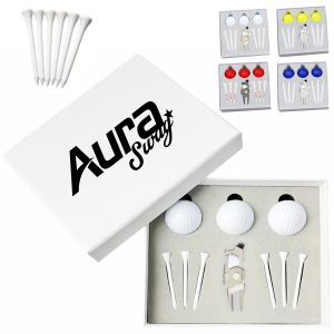 Premium Golf Ball and Accessory Gift Set in Box