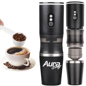 3-in-1 Portable Car Coffee Maker and Espresso Travel Brewer