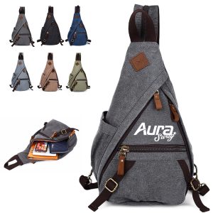 Durable Canvas Crossbody Sling Bag for Travel