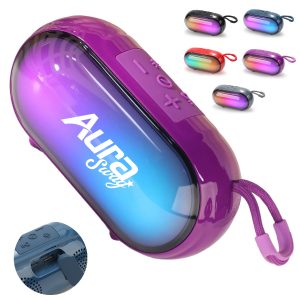 Portable Bluetooth Speaker with Colorful LED Light Show