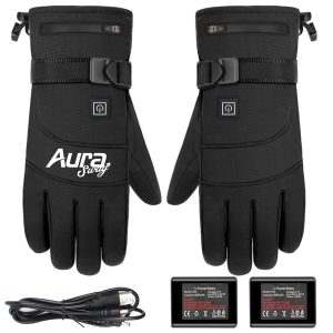 Battery Operated Heated Winter Gloves with Adjustable Straps