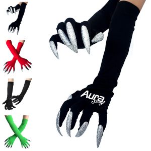 Novelty Long Costume Gloves with Claws for Halloween