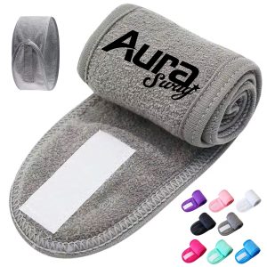 Adjustable Terry Cloth Headband for Spa and Facial Care