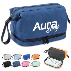 Durable Water Resistant Toiletry Bag with Zipper for Travel