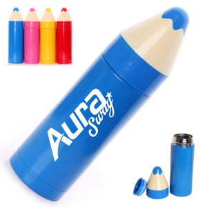 9Oz. Novelty Crayon Shaped Water Bottle for Kids