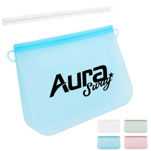 Reusable Silicone Food Storage Bag with Airtight Slider