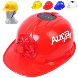 Solar Safety Helmet with Cooling Fan for Outdoor Work