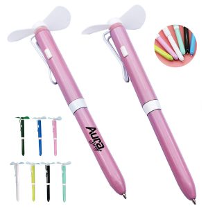 Custom Logo Fan Pen with Mini Cooling Blades
