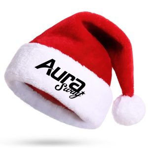 Classic Red Plush Santa Hat for Christmas Party