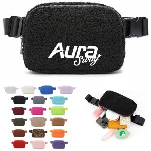 Sherpa Fleece Fanny Pack with Adjustable Strap