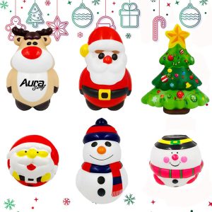 Christmas Stress Relief Toys Santa Snowman Tree